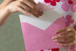 Opening Pink Envelope Card